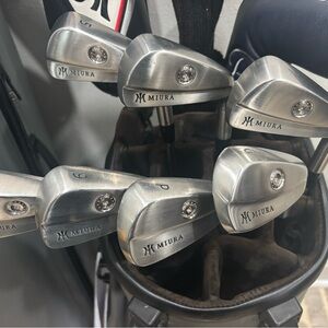 Miura Polished Steel Golf Iron Set